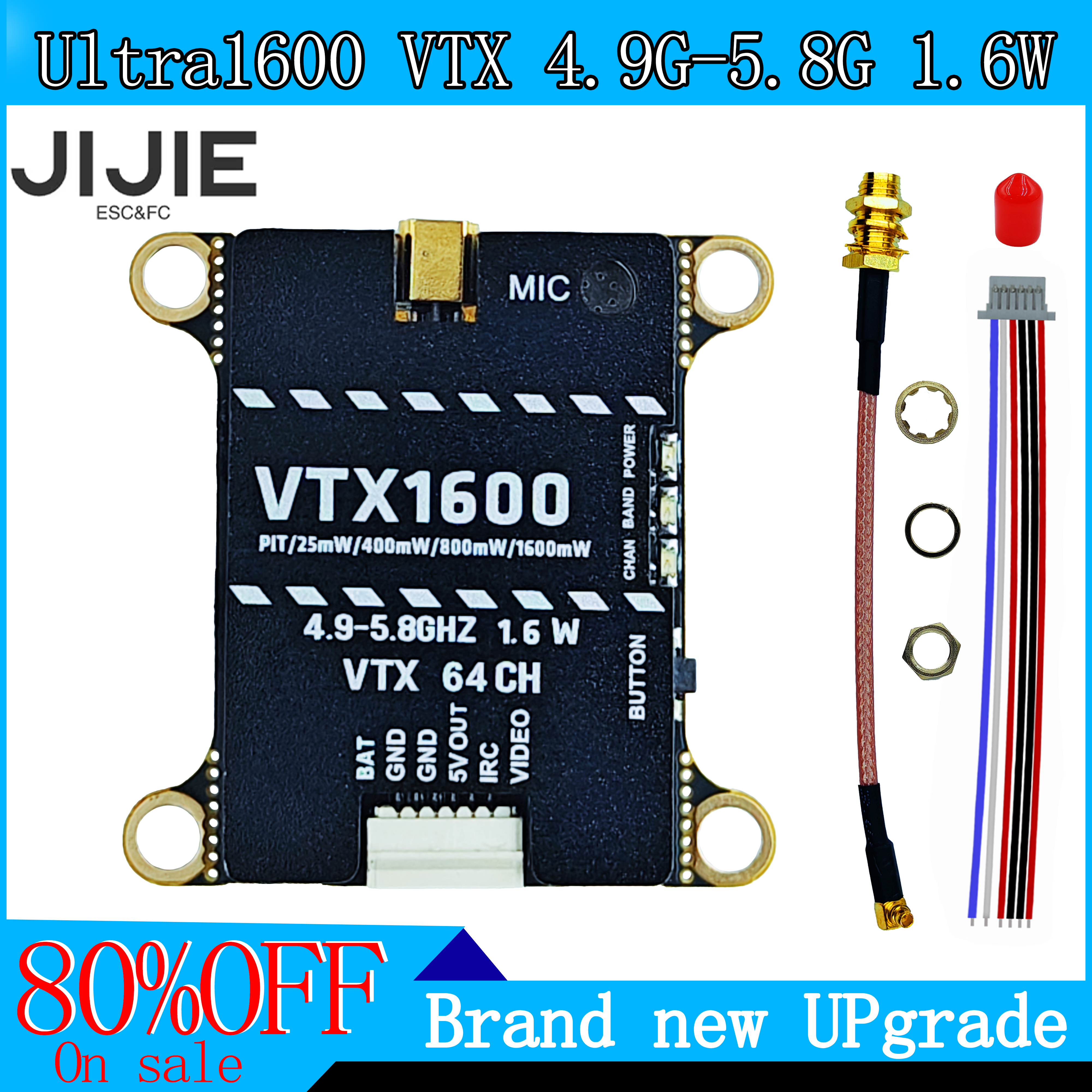 Drone Kit Long Range - JIJIE Original new 1.6W VTX 2.5W