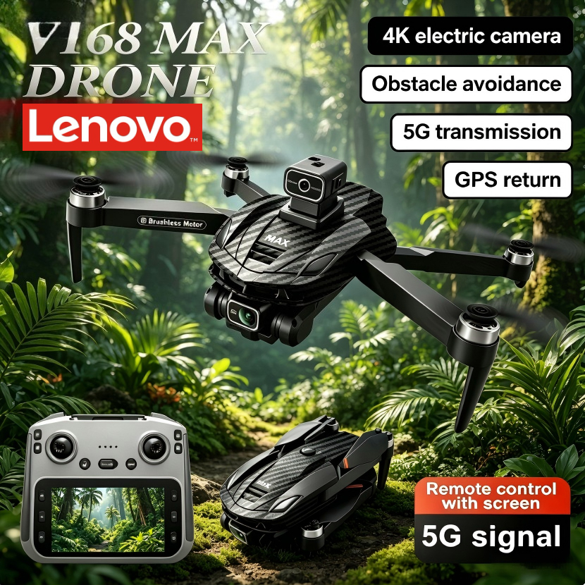 Drone Kit Long Range - Lenovo V168 MAX 8K HD Drone