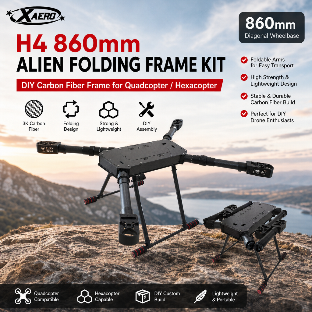 XAERO DIY H4 860mm Alien Foldi - Drone Kit Hexacopter recensie en prijs