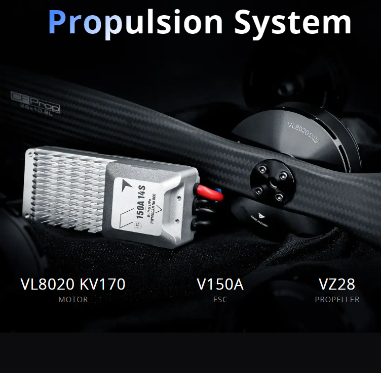 T-MOTOR VL8020 KV170 12S 20kg/ - Drone Kit Vtol recensie en prijs
