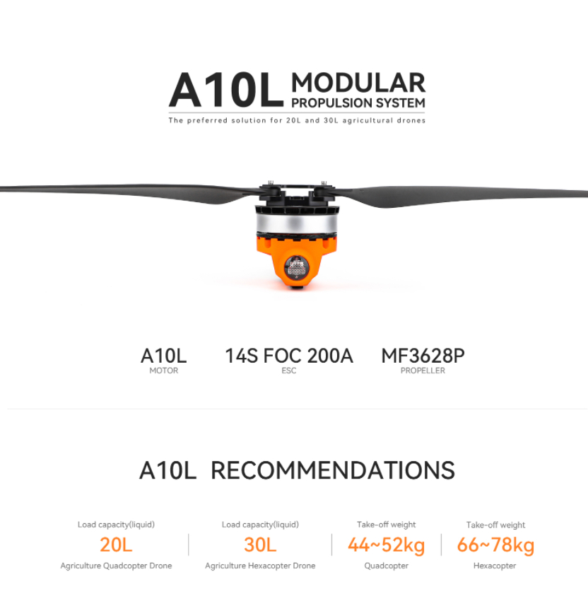 T-MOTOR A10L 12S 14S High Powe - Drone Kit Hexacopter recensie en prijs